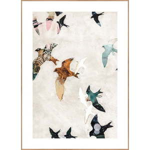 Obraz 30x40 cm Abstract Birds – Malerifabrikken obraz