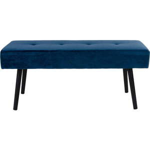Modrá sametová lavice Bonami Essentials Skiby obraz