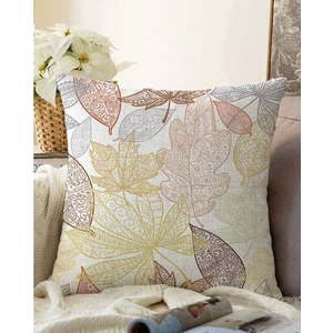 Povlak na polštář s příměsí bavlny Minimalist Cushion Covers Oriental Leaves, 55 x 55 cm obraz