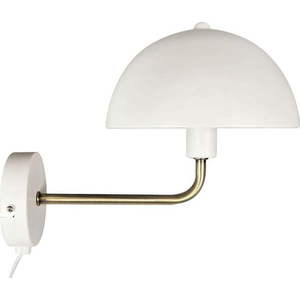 Nástěnná lampa v bílo-zlaté barvě Leitmotiv Bonnet, výška 25 cm obraz