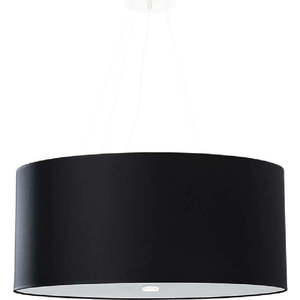 Černé závěsné svítidlo se skleněným stínidlem ø 60 cm Volta – Nice Lamps obraz