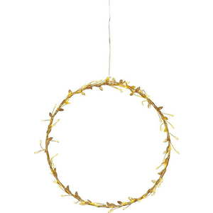 Žlutá světelná dekorace s vánočním motivem ø 28 cm Winny – Star Trading obraz