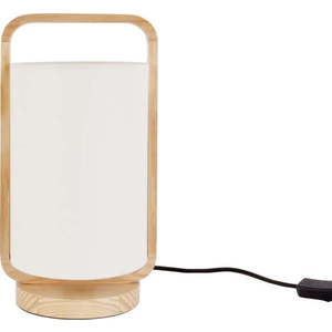 Krémová stolní lampa Leitmotiv Snap, výška 21, 5 cm obraz