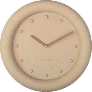 Béžové nástěnné hodiny Karlsson Petra, ø 30 cm obraz