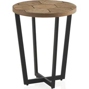 Odkládací stolek s černou železnou konstrukcí Geese Honeycomb, ⌀ 44 cm obraz