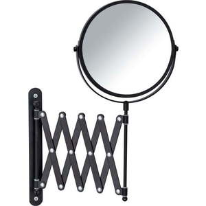 Černé nástěnné kosmetické zrcadlo s teleskopickým držákem Wenko Exclusive obraz