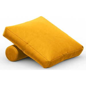 Žlutý sametový polštář k modulární pohovce Rome Velvet - Cosmopolitan Design obraz