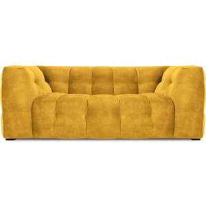 Žlutá sametová pohovka Windsor & Co Sofas Vesta, 208 cm obraz