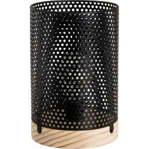 Černá stolní lampa s kovovým stínidlem (výška 20 cm) – Casa Selección obraz