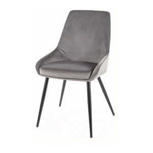 Jídelní židle CUBI šedá/černá obraz