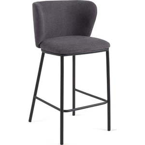 Tmavě šedé barové židle v sadě 2 ks 92 cm Ciselia – Kave Home obraz