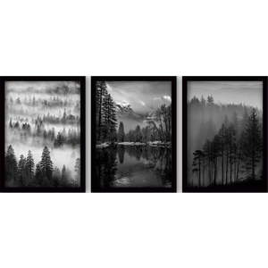 Obrazy v sadě 3 ks 35x45 cm Black & White – Wallity obraz