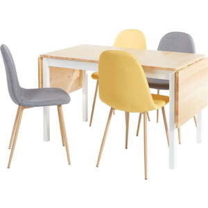 Set jídelního stolu Brisbane a čtyř jídelních židlí Lissy – Bonami Essentials obraz