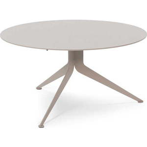 Šedo-béžový kovový kulatý konferenční stolek ø 76 cm Daley – Spinder Design obraz