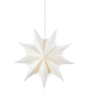 Bílá závěsná světelná dekorace s vánočním motivem ø 45 cm Dora – Markslöjd obraz