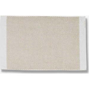 Bílo-béžová textilní koupelnová předložka 50x80 cm Grid – Mette Ditmer Denmark obraz