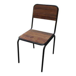 Hnědá jídelní židle z jedlového dřeva Industrial – Antic Line obraz