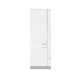 Vysoká kuchyňská skříň Bianka 60DK, 60 cm, bílý lesk obraz