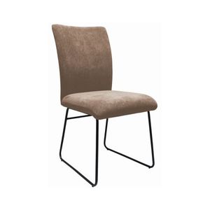 Jídelní židle Sephia, světle hnědá strukturovaná látka obraz