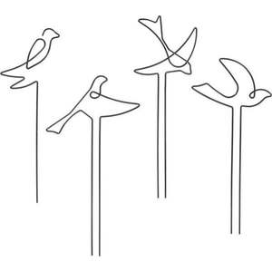 Kovová podpěra rostiln 4 ks Bird – Esschert Design obraz