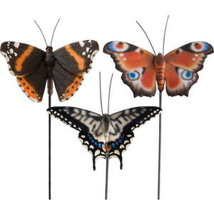Polyresinové zahradní zápichy v sadě 3 ks Butterfly – Esschert Design obraz