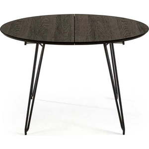 Kulatý rozkládací jídelní stůl s deskou v dekoru jasanového dřeva ø 120 cm Norfort – Kave Home obraz