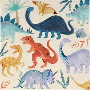 Papírové ubrousky v sadě 16 ks Dinosaur Kingdom – Meri Meri obraz