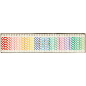 Dortové svíčky v sadě 50 ks Rainbow Striped Mini – Meri Meri obraz