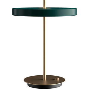 Tmavě zelená LED stmívatelná stolní lampa s kovovým stínidlem (výška 41, 5 cm) Asteria Table – UMAGE obraz