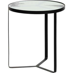 Kovový odkládací stolek se skleněnou deskou BePureHome Fly, ⌀ 45 cm obraz