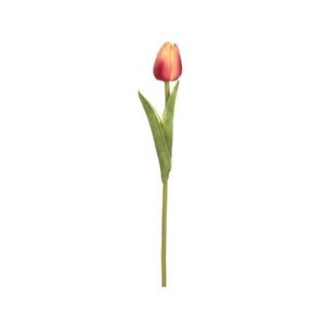 Umělá květina Tulipán 34 cm, růžovo-žlutá obraz
