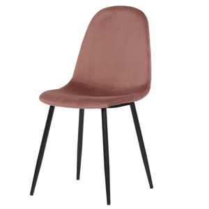Jídelní židle LUISA růžová/černá obraz