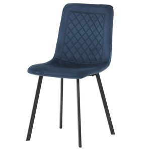 Jídelní židle GLORY modrá/černá obraz