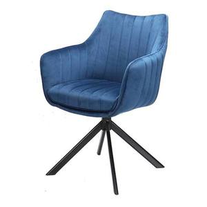 Jídelní židle OZOLAO modrá/černá obraz