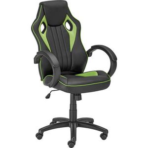 Otočná židle, zelená / černá, MESH obraz