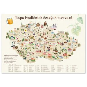 Pivní stírací mapa obraz