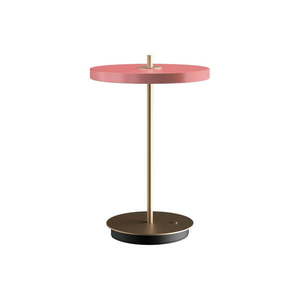 Růžová LED stmívatelná stolní lampa s kovovým stínidlem (výška 31 cm) Asteria Move – UMAGE obraz
