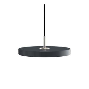 Antracitové LED závěsné svítidlo s kovovým stínidlem ø 31 cm Asteria Mini – UMAGE obraz