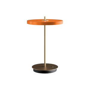 Oranžová LED stmívatelná stolní lampa s kovovým stínidlem (výška 31 cm) Asteria Move – UMAGE obraz