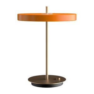 Oranžová LED stmívatelná stolní lampa s kovovým stínidlem (výška 41, 5 cm) Asteria Table – UMAGE obraz