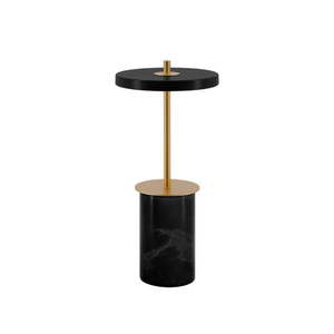 Černá mramorová LED stmívatelná stolní lampa s kovovým stínidlem (výška 25, 5 cm) Asteria Move Mini – UMAGE obraz