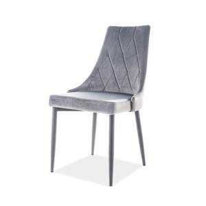 Jídelní židle TRAX šedá/černá obraz