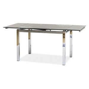 Jídelní stůl SIG-GD017 šedá/chrom obraz