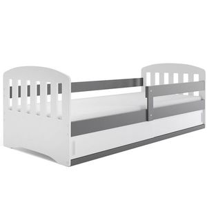 BMS Dětská postel CLASIC 1 Barva: Šedá / bílá, Rozměr: 160 x 80 cm obraz