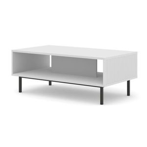 ARTBm Konferenční stolek RAVENNA B 90 | bílá matná Provedení: Bílá matná / černá podnož obraz