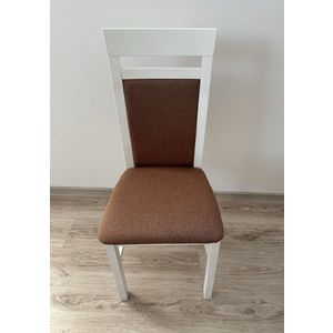Drewmix Jídelní židle MILANO 6 | bílá látka 15 obraz