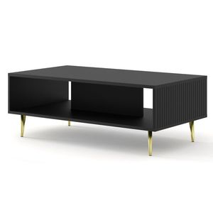 ARTBm Konferenční stolek RAVENNA B 90 | černá matná Provedení: Černý mat / zlaté nohy obraz