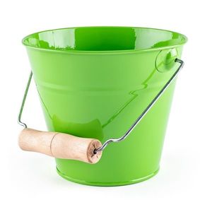 Woody Zahradní kyblík - zelený, kov obraz