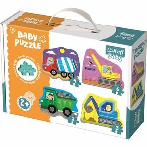 Trefl Baby puzzle Vozidla na stavbě 4v1 3, 4, 5, 6 dílků obraz