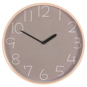 Nástěnné hodiny Simplex šedá, pr. 32 cm, MDF obraz